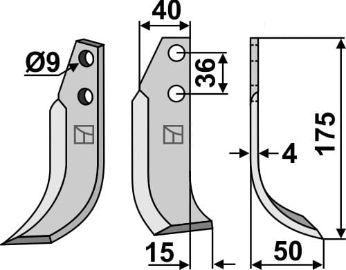Fräsmesser R - passend zu Tielbürger KB-001-005