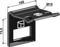 Halter für Zinken 70x12 - passend zu Köckerling 504003