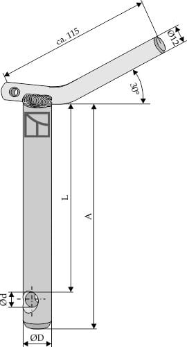 KAT II Sicherungsbolzen für Unterlenker