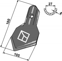 Standard-Schar K45 - passend zu Amazone / BBG 103550146 Standard-Schar K45 - passend zu Amazone / BBG 103550146