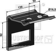 Halter für Zinken 90x13