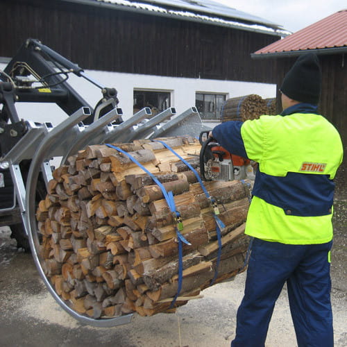 Fliegl Holzbündelgerät - Euroaufnahme