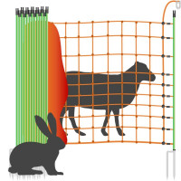 Wolfsnetz Elektrozaun 50m / 2 Spitzen / 120cm