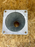 Stahlflansch mit Rohrnippel 3" / 150 x 150