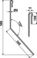 Striegelzinken - passend zu Amazone 952459