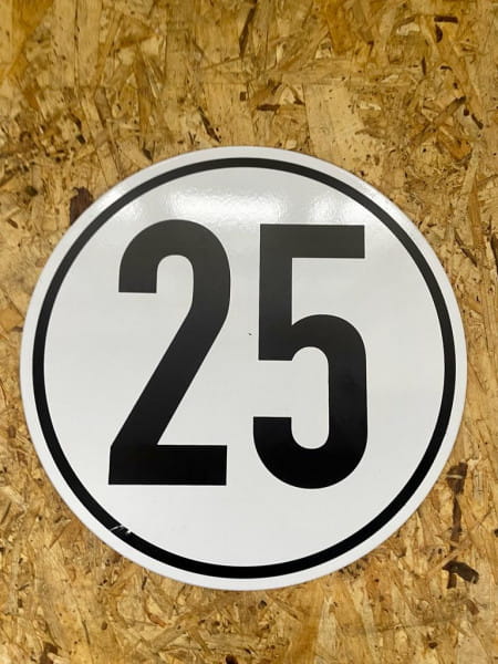 Schild 25 km/h - Blech