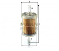 Kraftstofffilter Mann Filter WK 42/2 Kraftstofffilter Mann Filter WK 42/2