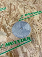 Rückstrahler rund 85mm weiß - geschraubt Rückstrahler rund 85mm weiß - geschraubt
