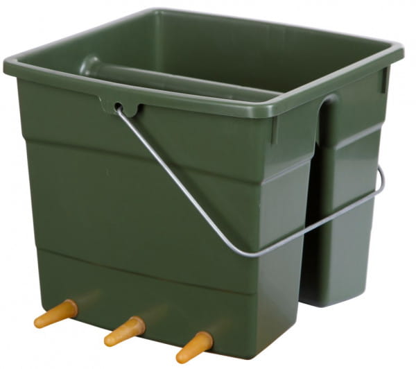 Kerbl Lämmer Tränkeeimer zum Einhängen - 2x 5L / 2x3 Sauger