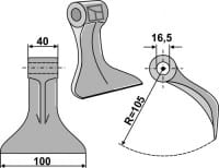 Y- Messer 120mm - passend zu Agrimaster