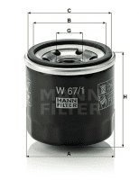 Mann Filter W 67/1 Ölfilter SpinOn