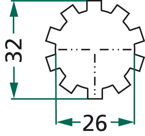 Mitnehmerscheibe 265 GSPZ