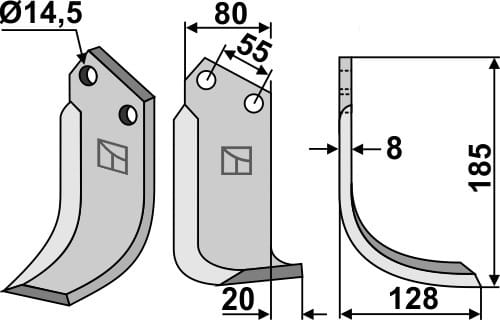 Fräsmesser SIM-01R