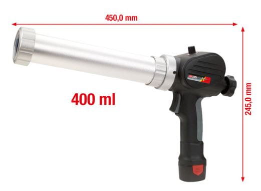 KS Tools Akku-Kartuschen-Pistole 400 ml ohne Akku und Ladegerät