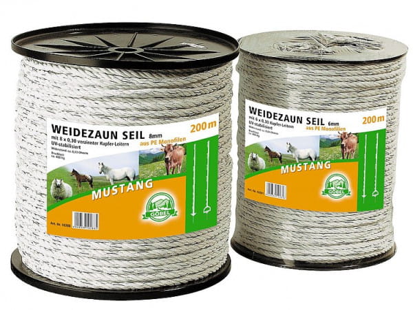 Weidezaundraht Mustang 8mm / 200m