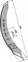 Gedrehtes Schar R - passend zu Amazone HC121 / 78708676 / Howard 71209026519
