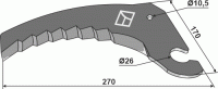 Rundballenmesser 5mm - passend zu Case / New Holland 84607325 - 84607753