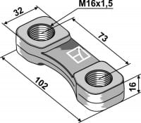 Bügelmutter M16x1,5 - passend zu Lemken 4598601
