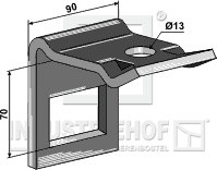 Halter für Zinken 60 x 10