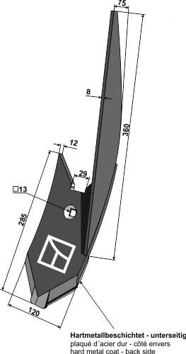 Randschar R - passend zu Lemken 3374444