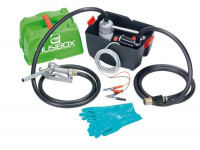 Zuwa Dieseltankbox 12V / 45 l/min - mit Dieselpumpe, Zapfpistole und Schlauch