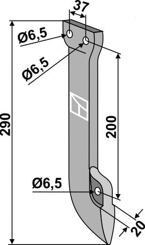 Säschar 290mm - passend zu Fiona 3.137.012 / Stegsted