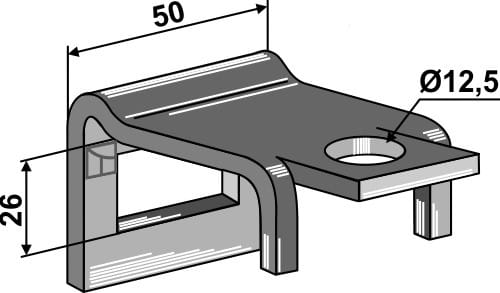 Halter für Zinken 32 x 12