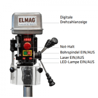 Elmag Tischbohrmaschine KBM 16 T VARIO SET