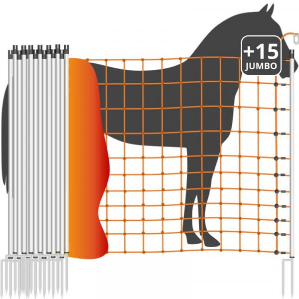 Pferdenetz / Weidenetz - 50m / 2 Spitzen / 145cm