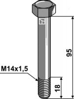 Schraube M14x1,5 - passend zu Kuhn 50073500 / Bomford 0577510