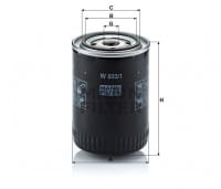 Motorölfilter Mann Filter W 933/1 Motorölfilter Mann Filter W 933/1