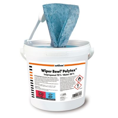 ZetClean® – Wiper Bowl® Polytex® feuchte Reinigungstücher 70/30 (Isopropanol)