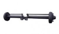 ADR Achse quadratisch / gebremst mit Gusstrommel - 5-Loch / 1300mm / M16 / 1900kg