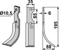 Fräsmesser R - passend zu Ferrari 63196