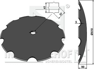 Gezahnte Scheibe Ø610x5