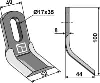 Y-Messer 100mm - passend zu Energreen / Ferri