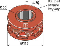 Nusskettenrad Ø110 - passend zu Bergmann B1083 Nusskettenrad Ø110 - passend zu Bergmann B1083