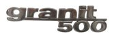 Schriftzug Granit 500