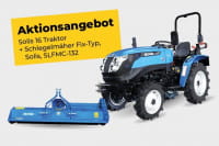 Aktion Solis 16 Traktor + Schlegelmäher Fix-Typ, Solis, SLFMC-132