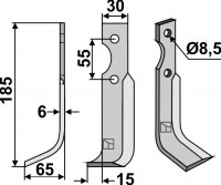 Fräsmesser L - passend zu Carraro 6809008