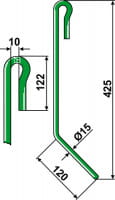 Striegelzinken - passend zu Amazone 959336