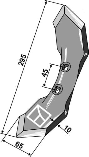 Grubberschar 295mm