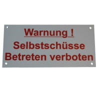 SET Wühlmausschussgerät - 2x Schussfallen inkl. 50 Platzpatronen / inkl. Warnschild