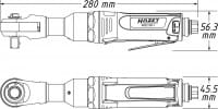 HAZET Schlag-Ratschenschrauber 1/2 Zoll - 9022SR-1