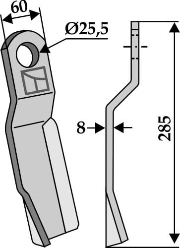 Mulchmesser 285mm - passend zu Falconero