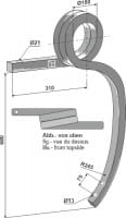 Gedrehte Schwergrubberstiel L - 680mm