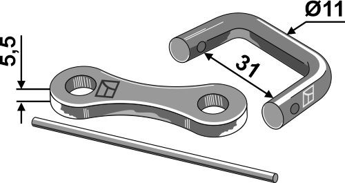 Kettenschloß Ø11 - 694113