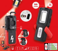 KS Tools Mobile Werkstatt-Handlampe, knickbar, 500 Lumen