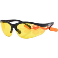 Schutzbrille gelb - mit Ohrstöpsel