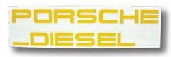 Aufkleber Porsche Diesel